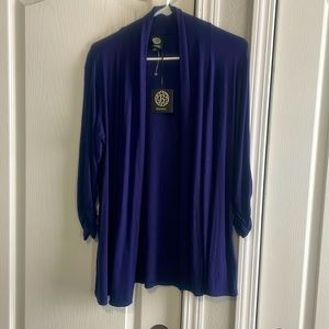 NWT Bobeau cardigan. Size M Navy blue